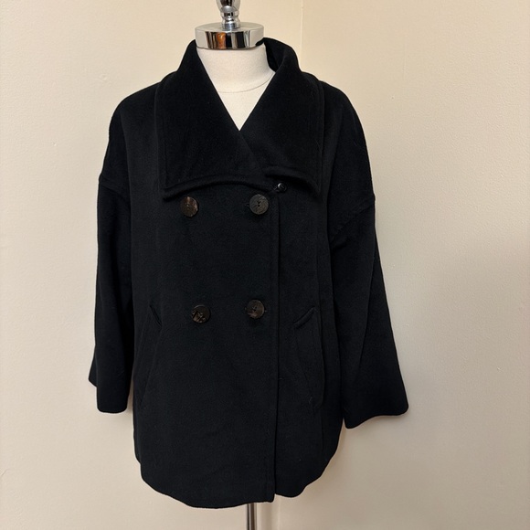 American Vintage Jackets & Blazers - Amazing Vintage Wool, Cashmere & Angora Swing Peacoat L
